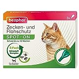 beaphar Zecken- und Flohschutz Spot On für Katzen, Zecken- und Flohschutz mit Margosa Extrakt, 3 x...