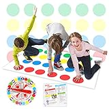 Twisting Spiele, Twisting Game für Kinder & Erwachsene, Balance Floor Spiel Pad,Bodenspiel mit...