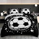 FußballBettwäsche 155x200Sternenhimmel-ThemaBettwäsche-setsfür Mädchen Jungen KinderWeiche...