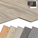 YARDIN PVC Bodenbelag Vinylboden Selbstklebend mit Holz-Optik, 18 Stück 2,51m² Vinyl Klebefliesen...