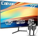 Caixun 22 Zoll Monitor, IPS Business Computer Monitor 75Hz PC Bildschirm, FHD 1080P Monitor mit HDMI...
