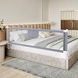 Supfine Bettgitter für Kinder, Bettgitter für Kinder, 150 cm, Bettschutzgitter, höhenverstellbar...