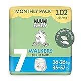 Muumi Baby Öko Windelhöschen Größe 7, 16-26 kg, 102 Stück Monatsbox, Weiche Premium...