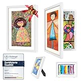 Ciscle Bilderrahmen Kinderzeichnungen, 2 Stück A4 Befüllba Kunstfotorahmen Kinder, Frontöffnung...