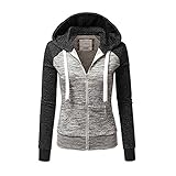 Newbestyle Jacke Damen Sweatjacke Hoodie Sweatshirtjacke Pullover Oberteile Kapuzenpullover...