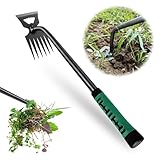 Gartenarbeit Hand Unkrautstecher, Gartenwerkzeug Unkraut Entferner Gerät, Entwurzelungswerkzeug...
