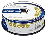 MediaRange CD-R 900MB|100min 48-fache Schreibgeschwindigkeit, 25er Cakebox