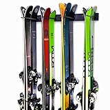 StoreYourBoard Ski-Wandhalterung für 8 Paar Skihalterungen für Heim- und Garagen-Ski aus Stahl...