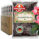 ORAGARDEN Orchideenerde für Zimmerpflanzen und Garten - 24L Orchideensubstrat für Pflanzen,...