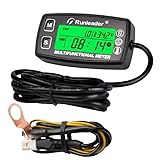Runleader Digitaler Drehzahlmesser,Motortemperaturanzeige,Alarm RPM und Temp,Hintergrundbeleuchtung...