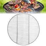 Edelstahl Grillrost Rund 30cm/38cm/43cm/48CM/53CM/58CM, BBQ Grillgitter Edelstahl Backblech für...
