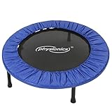 Physionics® Mini Trampoline de Fitness - Diamètre au Choix (Ø 81/91/96/102/114/122 cm), Pieds...