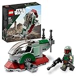 LEGO Star Wars Boba Fetts Starship – Microfighter Set, The Mandalorian Modell, baubares Spielzeug...