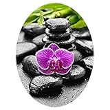 WANDKINGS WC Sticker Wellness Stones Deckel Aufkleber 30 x 40 cm