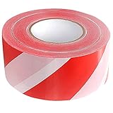 Absperrband Rot Weiß Flatterband Warnband Absperrband 500 Meter Beidseitig bedruckt für...
