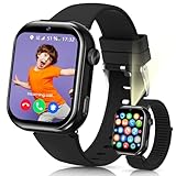 Smartwatch Kinder mit GPS und Telefon, IP68 Kinder Smartwatch mit Videoanruf, Zwei-Perspektiven,...