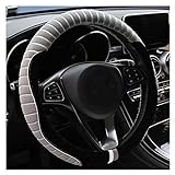 QSWL Car Steering Wheel Cover，Plush Non-Slip Warm Steering Wheel Cover，38cm/inch Plush...