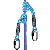 BeneLabel 50cm Kletterseil 2er, Erwachsene Sicherheitsseil mit Karabiner Indoor Outdoor Kinder...