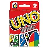 Mattel Games UNO Kartenspiel für die Famile, Perfekt als Kinderspiel, Reisespiel oder Spiel für...