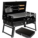 Five-Star Grill & Chill, Camping Grill, Mini Grill, Einweggrill - Holzkohlegrill, Campinggrill,...