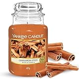 Yankee Candle Duftkerze im Glas (groß) – Cinnamon Stick – Kerze mit langer Brenndauer bis zu...
