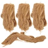 Alasum 4 Stück Teiliges Jute Wetterfester Outdoor Feueranzünder für Camping Robustes Natürliches...
