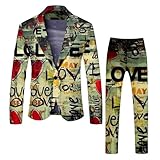 Zweiteiliger Pyjama-Set mit ärmellosem Oberteil und Shorts Valentinstags-Print für Damen...