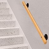 DMCHENGMA Handläufe für Innentreppen, Treppengeländer aus Holz, 30 cm - 450 cm rutschfestes...