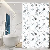 Miorkly Duschvorhang 180x200cm,Anti-Bakteriell Waschbar Shower Curtains, AntiSchimmel...