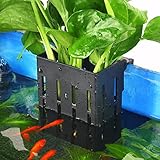 Borlech Upgraded Aquarium Pflanzenhalter mit Haken und Saugnäpfen für Aquarium Aquaponic...