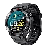 Smartwatch Herren GPS Uhr Militär Outdoor Uhr Herren Fitnessuhr für Android iOS Pulsmesser...