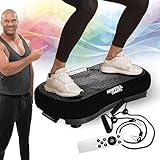 Miweba Sports Fitness 2D Vibrationsplatte MV100 | 3 Jahre Garantie - 250 Watt - 3 multidimensionale...