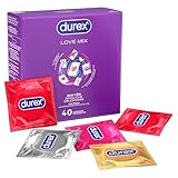 Durex Love Mix Kondome-Mischung – Vielseitige Mixpackung mit 5 verschiedenen Kondom-Sorten zum...
