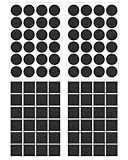 Mooshy Antirutsch Pads, 96 Stück Anti Rutsch Pads Filzgleiter Selbstklebend Anti Rutsch Gummifüße...