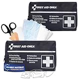 First Aid Only Kfz Verbandtasche DIN 13164 (2er-Set) | 2 x Auto Verbandskasten als Erste Hilfe Set...