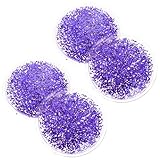 ibasenice 2 Paar Kühlpads Augen Gelkompressen Wiederverwendbare Augenkühlmasken für Zuhause...