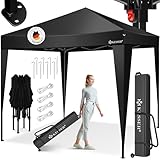 KESSER® Pavillon Faltpavillon 3x3m | Pop-Up Gartenpavillon Höhenverstellbar Stabil Wasserdicht...