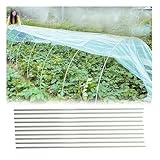 JCWGLY Folientunnel Extra Lange Gartenreifen, Gewächshaus-Stützrahmen, Biegbare Fiberglas-Reifen...