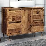 GCHDHAPB Badschrank Old Wood 80x33x60cm Holzwerkstoff