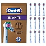 Oral-B Pro 3DWhite Aufsteckbürsten für elektrische Zahnbürste, 12 Stück, aufhellende...