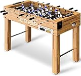 Serenelife Tischkicker Kinder & Erwachsene – Kickertisch Klappbar – Table Fussball mit 4 Bälle...