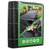 VOUNOT® Unkrautvlies 2x25m, Reißfestes Gartenvlies Wasserdurchlässig, Mulchfolie für Garten,...