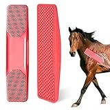 Pferde Wurzelbürste, 6-in-1 Massagekamm für Pferde, Horse Grooming Brushes, Pferdebürsten zur...