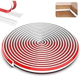 Zocipro 5 Meter Flexible Zierleiste Selbstklebend Deckenleisten, 19mmx 13mm TPE Dreieck Zierleiste...