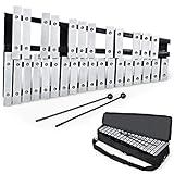RELAX4LIFE 30 Noten Xylophon, Glockenspiel mit 2 Schlägel und Tragetasche, Musikinstrument für...