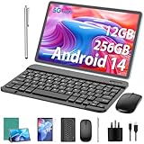 Android Tablet,11 Zoll Tablet Android 14 mit Tastatur, 12GB+256GB, 1TB Expand, Tablet PC mit...