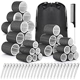 Qinzave 56 Stücke Lockenwickler Groß Locken mit Aufbewahrungstasche 5 Größe 55mm 48mm 40mm 32mm...