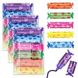 Lixiluxia 24 Stück Mini Textmarker Set, 6 Farben Leuchtstifte Klein, Highlighter Pen, Glitzer...