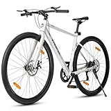 Sinaopus 700C 28” Bike für Erwachsene, Shinoma 21-Gang mit Hydraulische Scheibenbremsen, Premium...