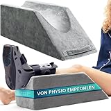 Beinkissen zum Hochlagern – Keilkissen 68x25x22 cm mit Memory-Schaum – Komfort-Kissen für Beine...